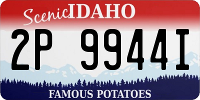 ID license plate 2P9944I