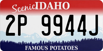 ID license plate 2P9944J