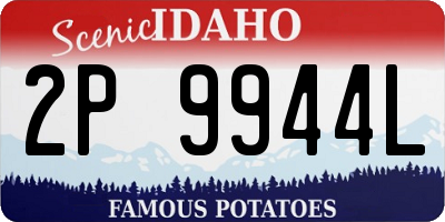 ID license plate 2P9944L