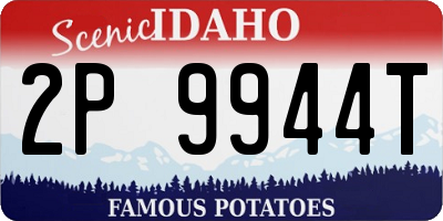 ID license plate 2P9944T