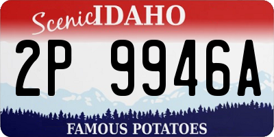ID license plate 2P9946A