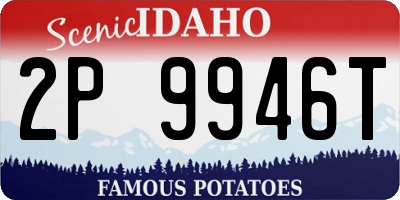 ID license plate 2P9946T