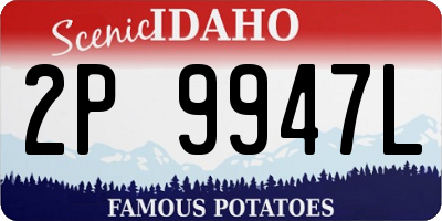 ID license plate 2P9947L