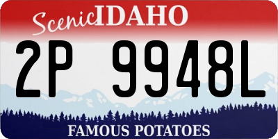ID license plate 2P9948L