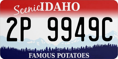 ID license plate 2P9949C
