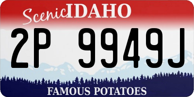 ID license plate 2P9949J