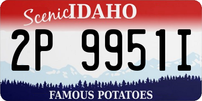 ID license plate 2P9951I