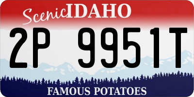 ID license plate 2P9951T