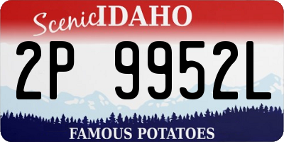 ID license plate 2P9952L