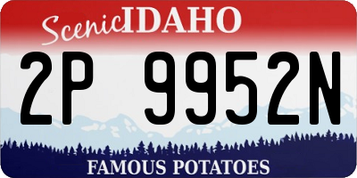 ID license plate 2P9952N