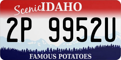 ID license plate 2P9952U