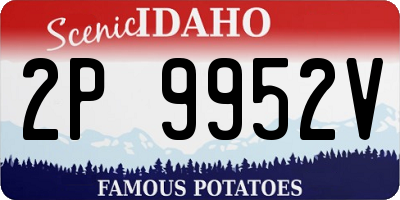 ID license plate 2P9952V