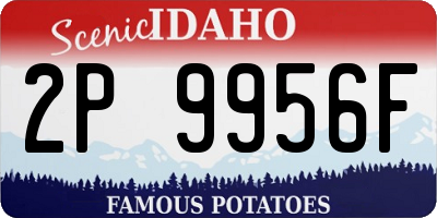 ID license plate 2P9956F