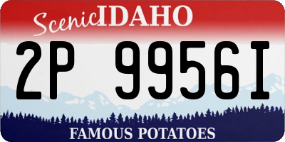 ID license plate 2P9956I