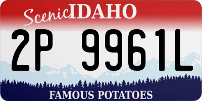 ID license plate 2P9961L