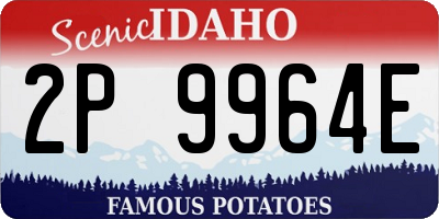 ID license plate 2P9964E