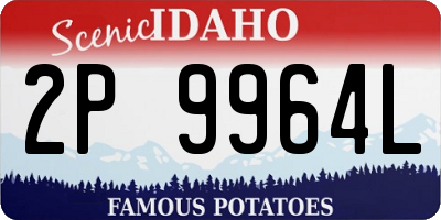 ID license plate 2P9964L