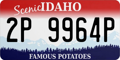 ID license plate 2P9964P