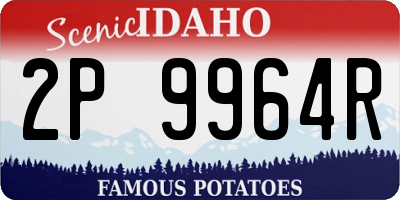 ID license plate 2P9964R