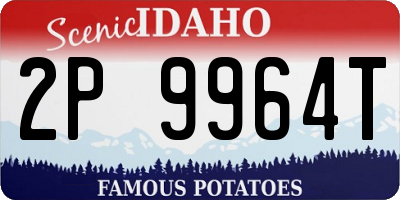 ID license plate 2P9964T