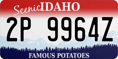 ID license plate 2P9964Z
