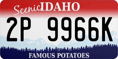 ID license plate 2P9966K
