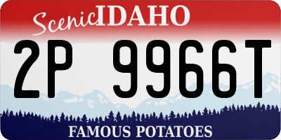 ID license plate 2P9966T