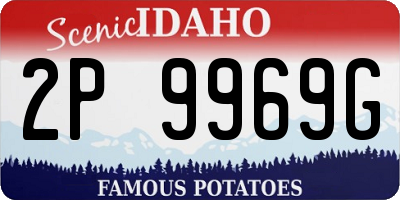ID license plate 2P9969G