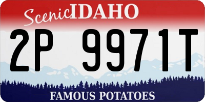 ID license plate 2P9971T