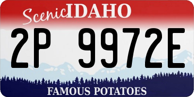 ID license plate 2P9972E