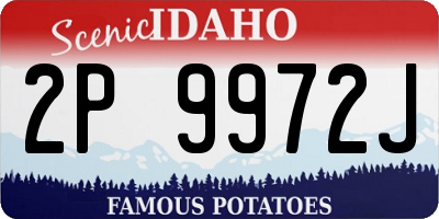 ID license plate 2P9972J