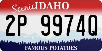 ID license plate 2P9974Q