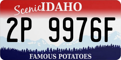 ID license plate 2P9976F