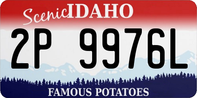ID license plate 2P9976L