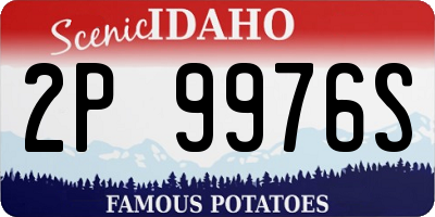 ID license plate 2P9976S