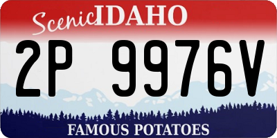 ID license plate 2P9976V