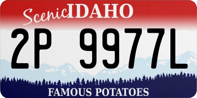 ID license plate 2P9977L