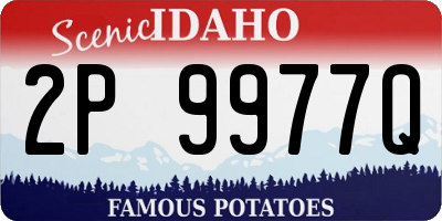 ID license plate 2P9977Q