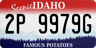 ID license plate 2P9979G