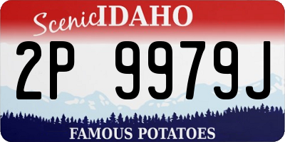 ID license plate 2P9979J