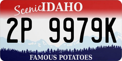 ID license plate 2P9979K