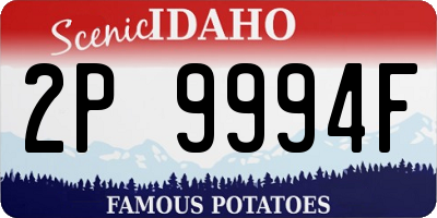 ID license plate 2P9994F