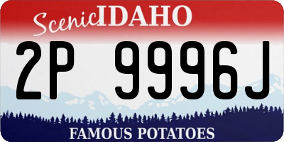 ID license plate 2P9996J