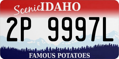 ID license plate 2P9997L