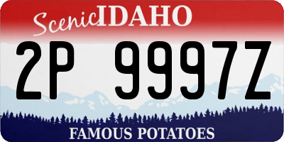 ID license plate 2P9997Z