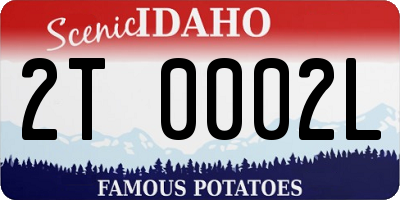 ID license plate 2T0002L