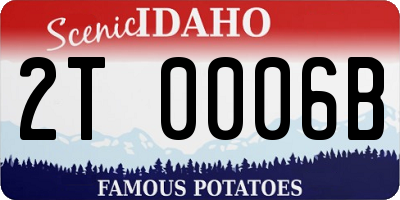 ID license plate 2T0006B