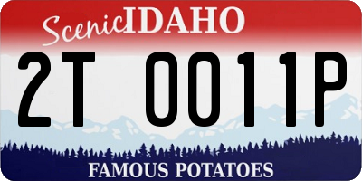 ID license plate 2T0011P