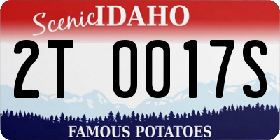 ID license plate 2T0017S