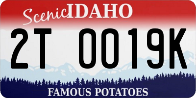 ID license plate 2T0019K